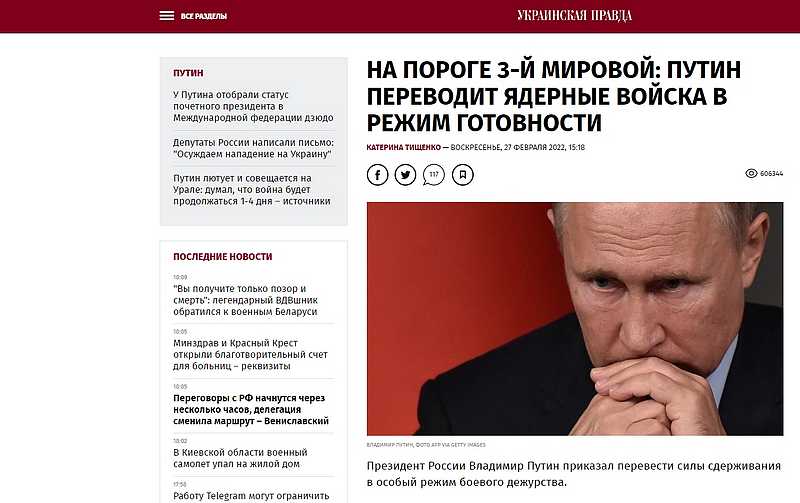 Psychopata z Kremla grozi wszystkim bronią&nbsp;jądrową